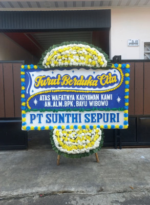 Papan Bunga Duka di Sukamanis